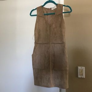 Sienna sky suede mini dress
